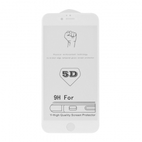 Apple iPhone 6 Plus / 6S Plus screenprotector '5D Full Glue' (wit)