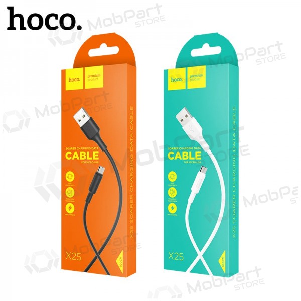 HOCO X25 USB-kabel micro-USB 1.0m wit