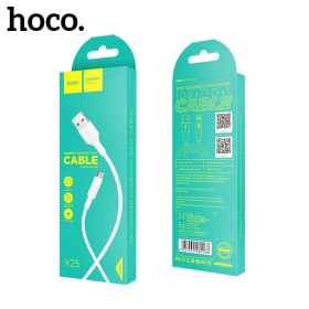 HOCO X25 USB-kabel micro-USB 1.0m wit