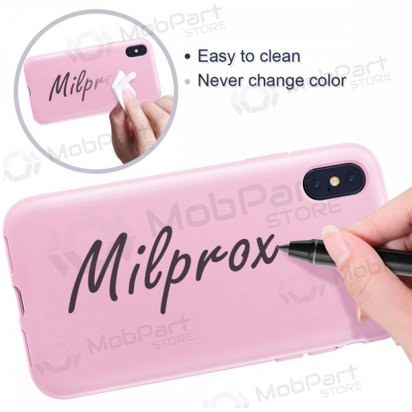 Apple iPhone 13 mini hoesje - Liquid Silicone - 1.5mm (roze)