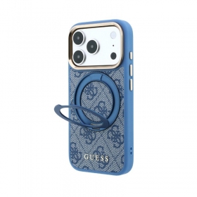 Apple iPhone 18 Pro hoesje - Guess PU 4G Ring Stand MagSafe