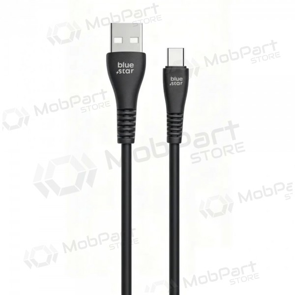 Lightning-kabel Blue Star PJ-DG4-A USB-A naar Lightning 1 m zwart