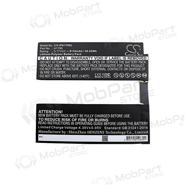 Apple iPad A1701 Pro 10.5 / iPad A1798 Pro 10.5 accu (8134mAh)