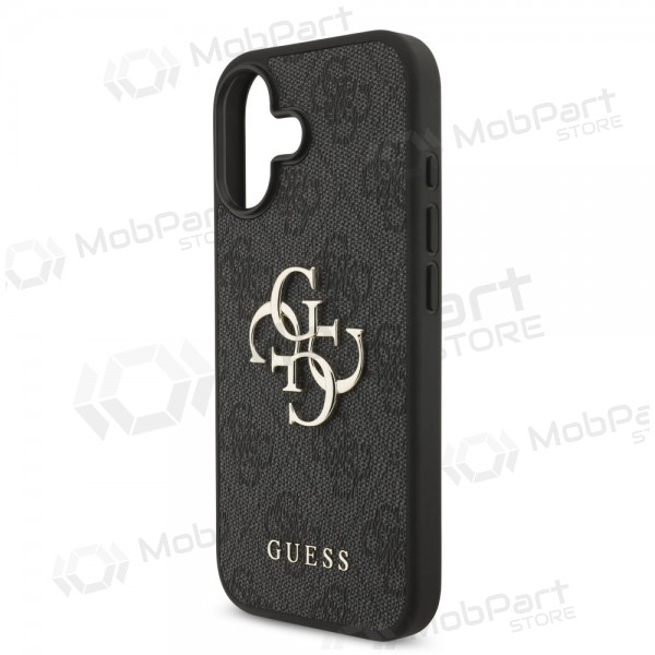 Apple iPhone 17 hoesje - Guess PU 4G Metal Logo (grijs)