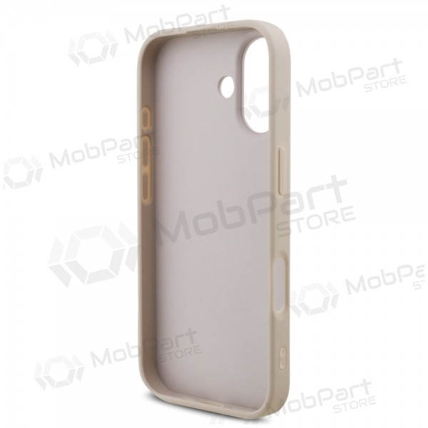 Apple iPhone 17 hoesje - Guess PU 4G Metal Logo (roze)