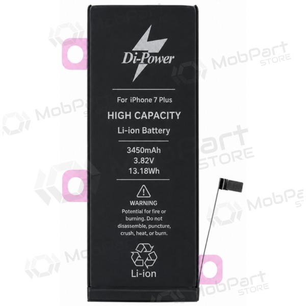 Apple iPhone 7 Plus batterij, Di-Power 3450 mAh (verhoogde capaciteit)