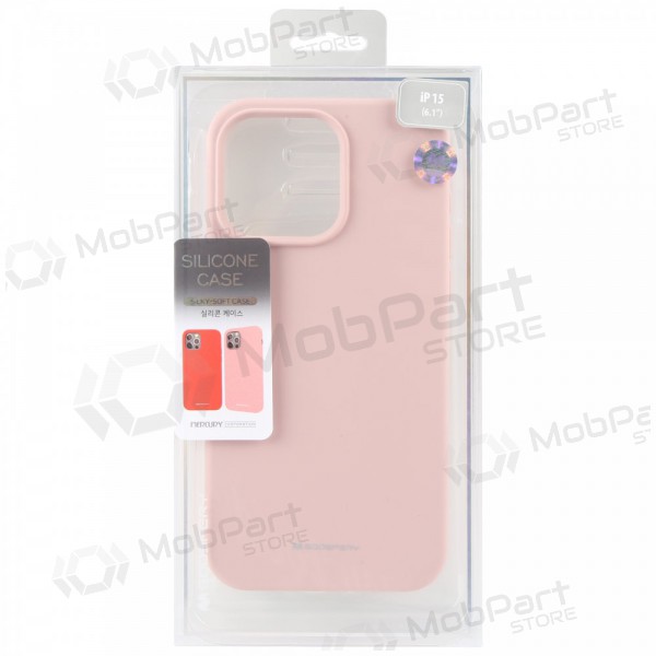 Apple iPhone 13 hoesje Mercury - Silicone Case (rozebeige)