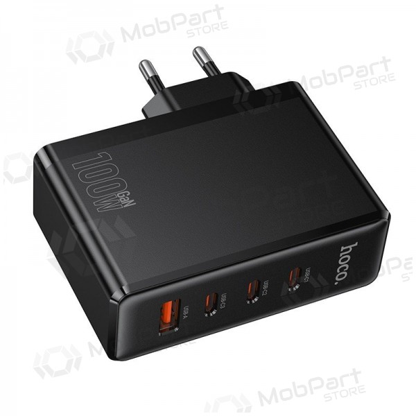 Telefoonoplader Hoco N85 100 W 3x USB-C + USB-A zwart
