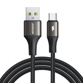 USB kabel Joyroom SA25-AM3 USB to MicroUSB 3A 1.2m zwart