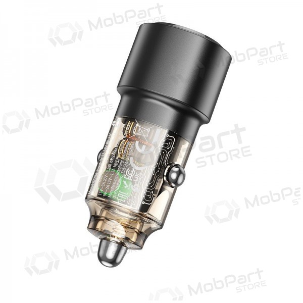 Autolader Borofone BZ20A 83 W PD QC 3.0 USB-C + USB-A zwart