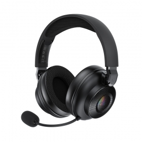 Draadloze hoofdtelefoon Acefast H15 Gaming over-ear met microfoon USB-C zwart
