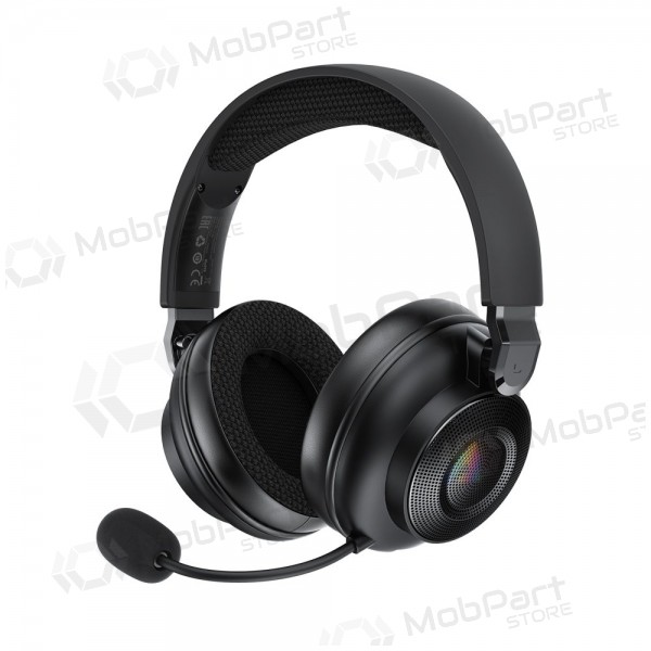 Draadloze hoofdtelefoon Acefast H15 Gaming over-ear met microfoon USB-C zwart