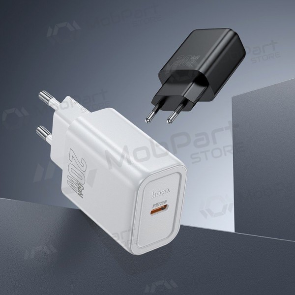 Telefoonoplader Hoco N60 GaN USB-C met USB-C kabel 1 m wit