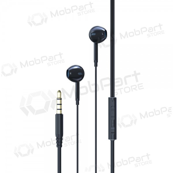 Handsfree Devia Pure Sound 3,5mm (zwart)