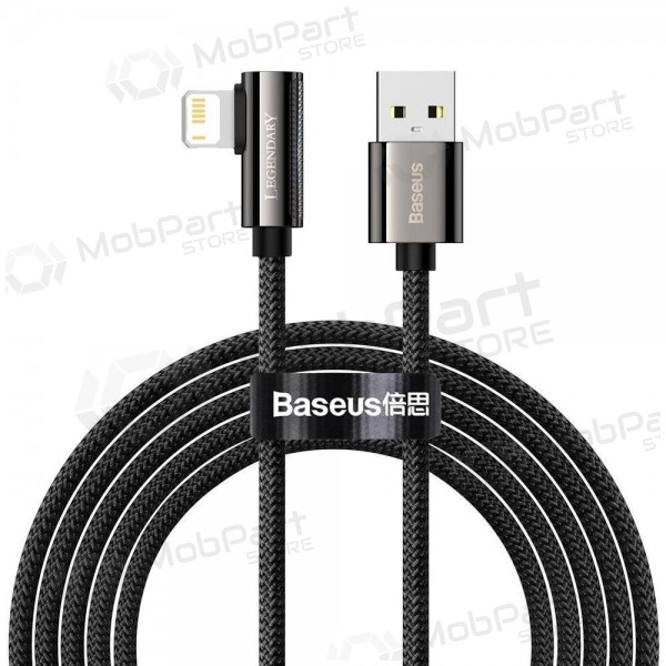 USB kabel Baseus Legend Lightning 2.4A 2.0m (zwart) CALCS-A01