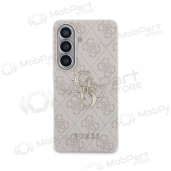 Samsung Galaxy S26 hoesje - Guess PU 4G Metal Logo (roze)