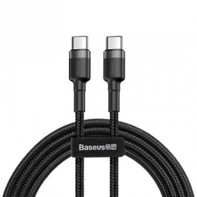 Kabel Baseus Cafule PD Type-C - Type-C 3.0A 60W (grijs-zwart) 1.0m CATKLF-GG1