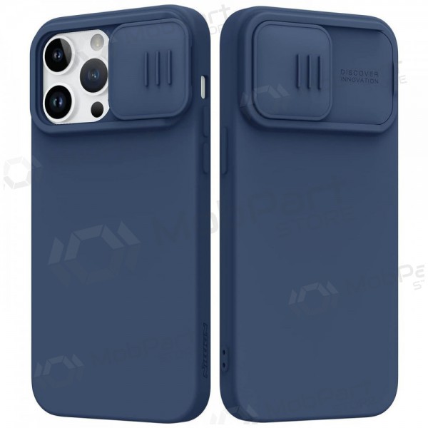 Apple iPhone 14 hoesje - Nillkin Silicone (donkerblauw)