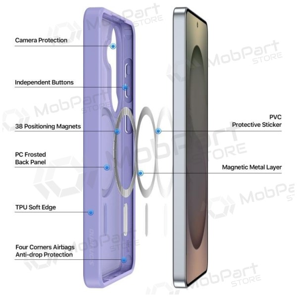 Samsung Galaxy S26+ hoesje - Dux Ducis Yind MagSafe (paars)