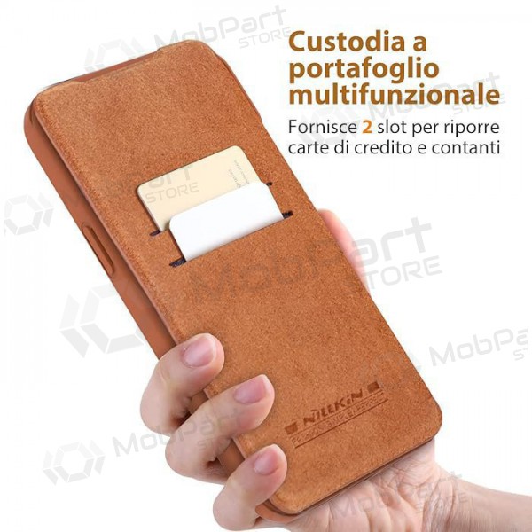 Apple iPhone 14 hoesje -Nillkin Leather- (bruin)