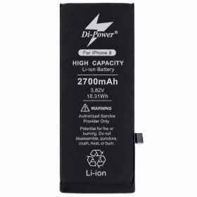 Apple iPhone 8 batterij, accu Di-Power 2700 mAh (verhoogde capaciteit)
