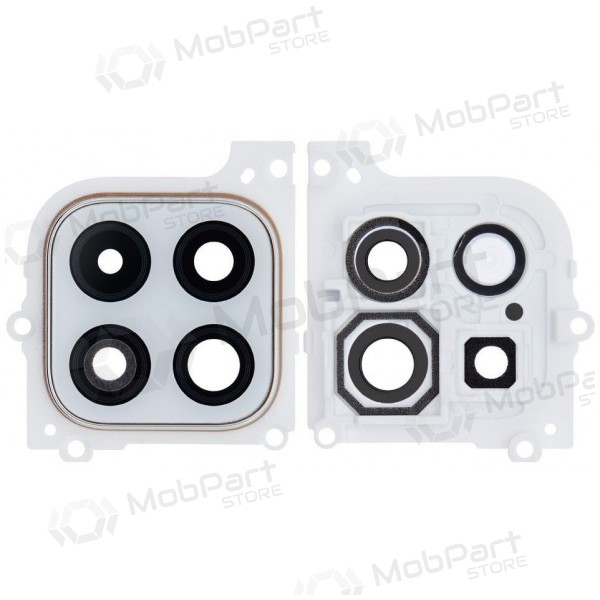 Samsung Galaxy A22 5G cameraglaasje (wit) (met frame)