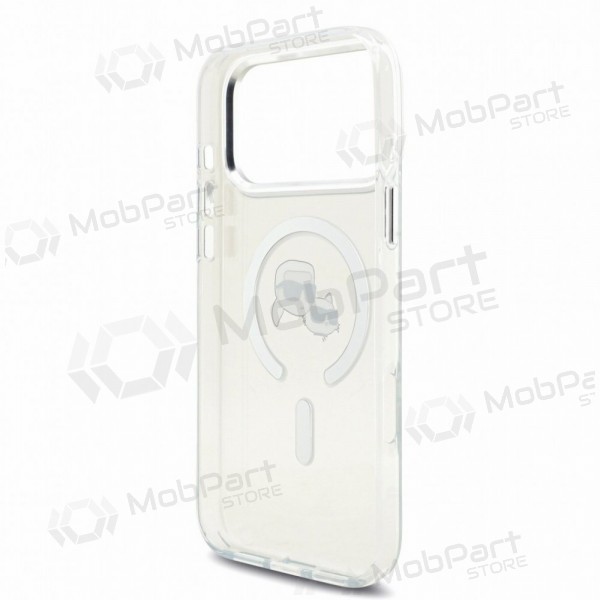 Apple iPhone 18 Pro hoesje - Karl Lagerfeld IML K&CH Heads Metal Frame MagSafe (transparant)
