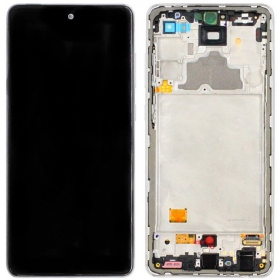 Samsung A725 A72 4G / A726 5G 2021 scherm (wit) (met een frame) (service pack) (origineel)