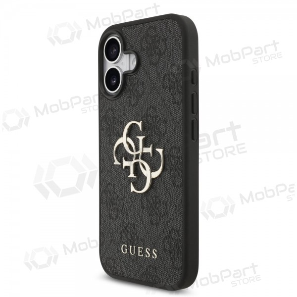 Apple iPhone 17 hoesje - Guess PU 4G Metal Logo (grijs)