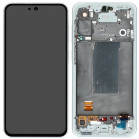 Samsung Galaxy A56 scherm (grijs) (met frame) (refurbished)