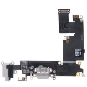 Apple iPhone 6 Plus laadconnector en microfoon - (šviesiai pilka) - (naudota, originali)