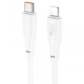 Lightning kabel Hoco X93 USB-C naar Lightning 2 m PD 20 W wit