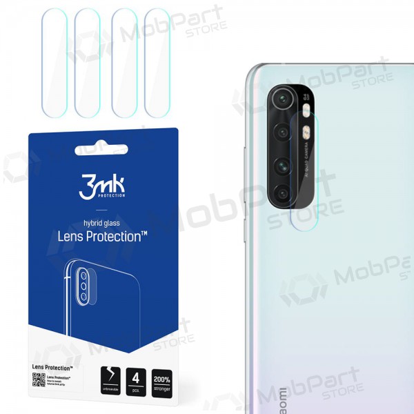 Xiaomi Mi 10 Lite 5G gehard camerabeschermglas '3MK HybridGlass' (4 stuks)