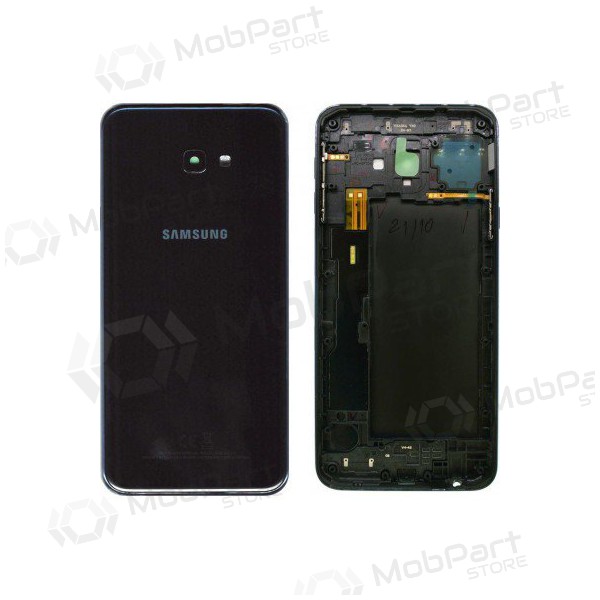 Samsung J415 Galaxy J4+ 2018 Achterkant Batterijklep (zwart) (gebruikt, grade B, origineel)