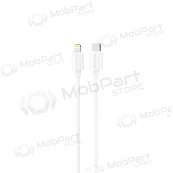 Lightning-kabel Dudao L4X USB-C naar Lightning 1.2 m 30 W wit