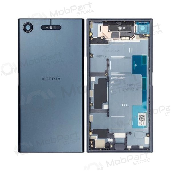 Sony G8341 Xperia XZ1 Achterzijde Batterijklep (blauw) (gebruikt, grade C, origineel)