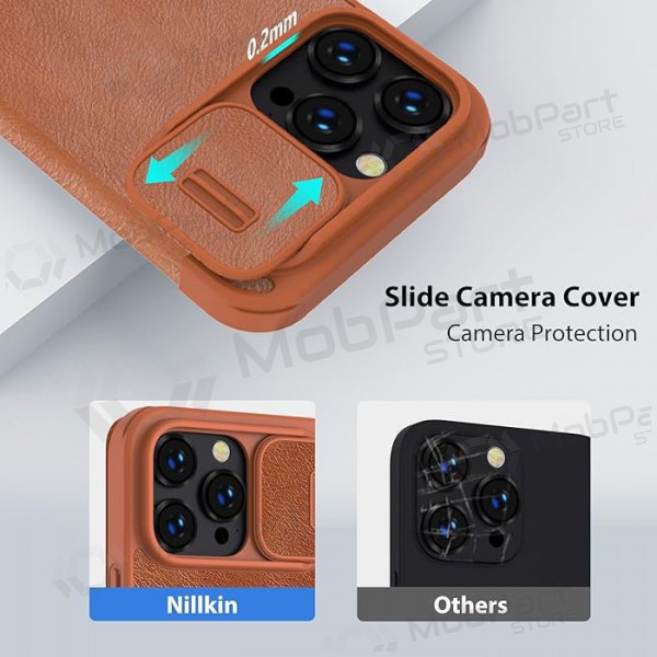 Apple iPhone 14 hoesje -Nillkin Leather- (bruin)