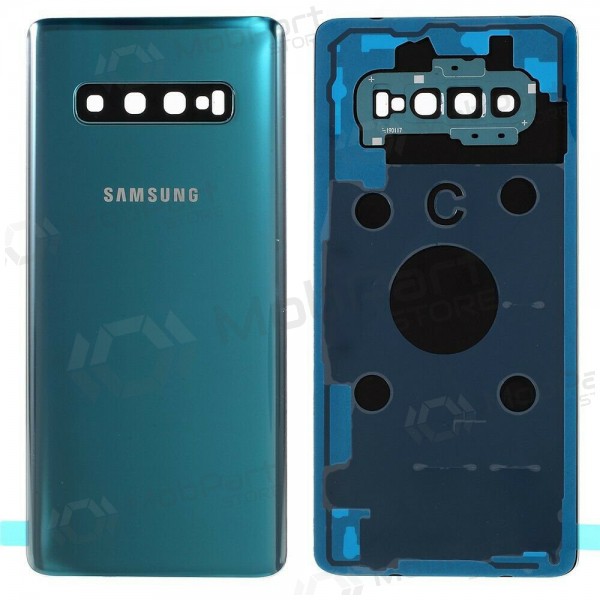 Samsung G975 Galaxy S10 Plus achtercover groen (Prism Green) (gebruikt grade B, origineel)