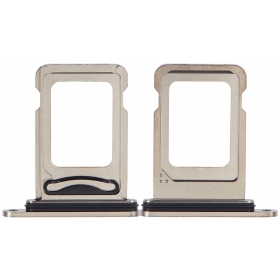 Apple iPhone 15 Pro, 15 Pro Max (Dual) SIM-kaarthouder - (Natural Titanium)