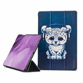 Samsung Galaxy Tab A9+, Tab A11+ hoesje - Smart Leather (sad cat)
