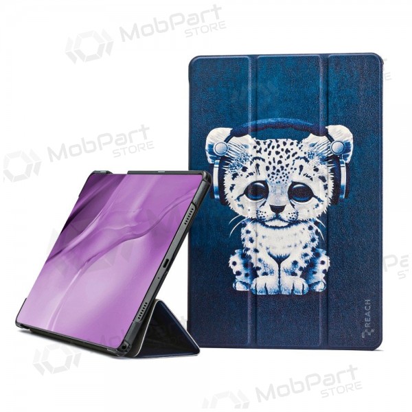 Samsung Galaxy Tab A9+, Tab A11+ hoesje - Smart Leather (sad cat)