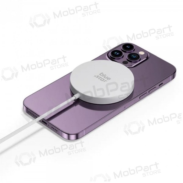 MagSafe draadloze oplader Blue Star Charing Pad 15 W met USB-C kabel wit