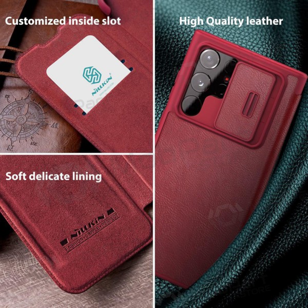 Samsung Galaxy S23 FE hoesje -Nillkin Leather- (rood)