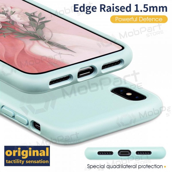 Apple iPhone 13 hoesje - Liquid Silicone - 1.5mm (mint)