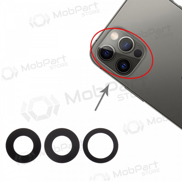 Xiaomi 12 Pro camera lensglas (alleen lens 3 stuks)