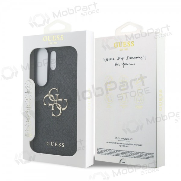 Samsung Galaxy S26 Ultra hoesje - Guess PU 4G Metal Logo (grijs)