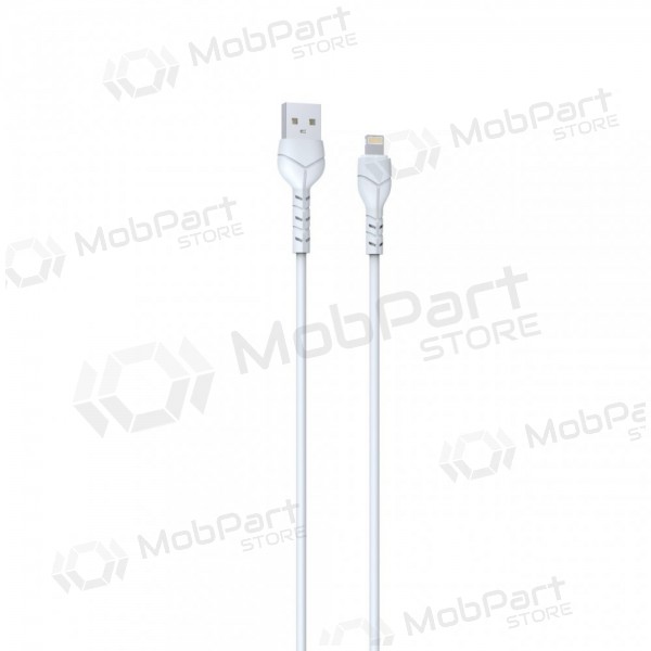 USB-kabel Devia Kintone Lightning 1.0m (wit) 5V 2.1A