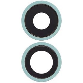 Apple iPhone 11 cameraglaasje (2 stuks) (groen) (met frame)