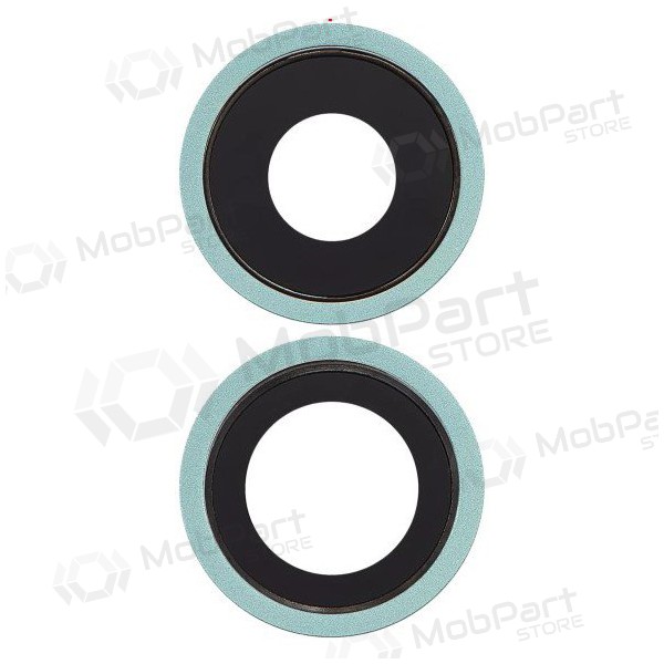 Apple iPhone 11 cameraglaasje (2 stuks) (groen) (met frame)