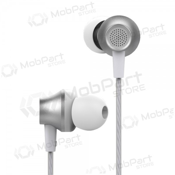 Handsfree Devia Metal In-ear 3,5mm (zilverachtig)